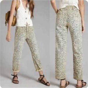 Pilcro & The Letterpress Anthropologie 26 Hi Rise Relaxed Fit The Wanderer Jean